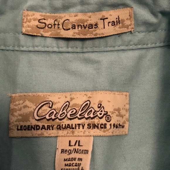 Cabelas button up sleeveless blouse. EUC - Picture 3 of 4